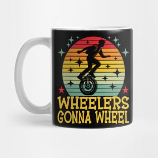 Vintage Electric Unicycle Tee For EUC Lovers Cute Monowheel Mug